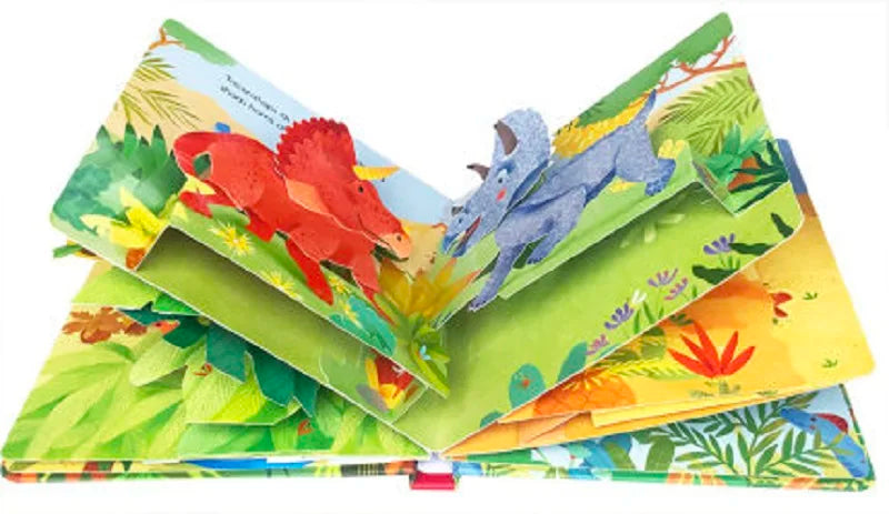 Pop-Up Dinosaur Book for Kids (Ages 3–6) – 3D Lift-the-Flap Educational Storybook in English
