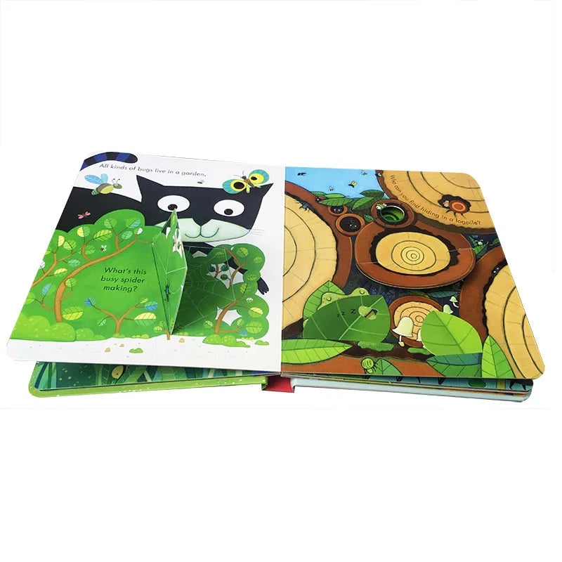 Usborne Peep Inside the Garden – 3D Flap Learning Book for Kids