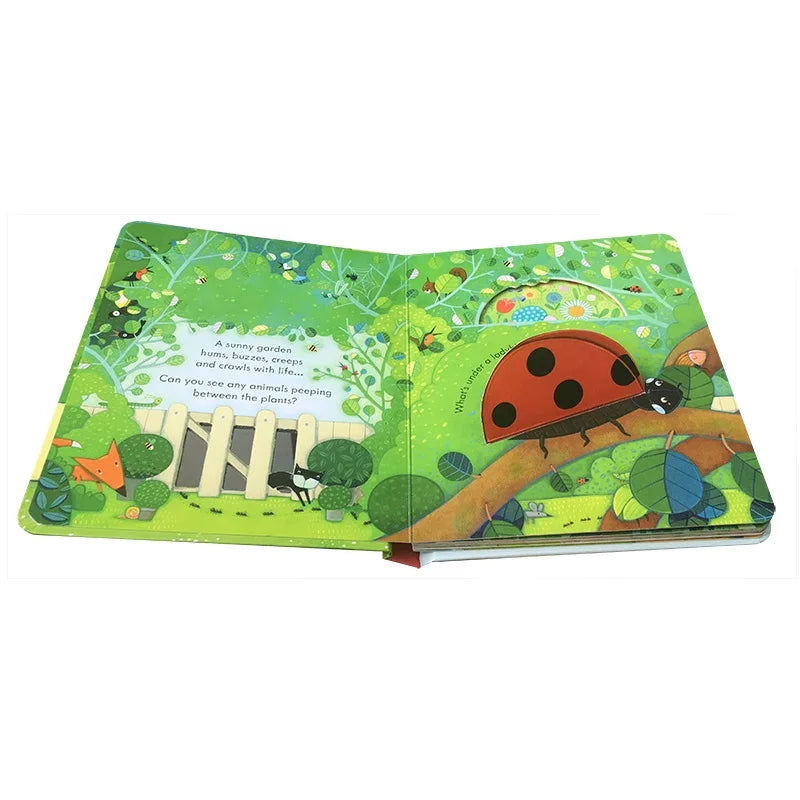 Usborne Peep Inside the Garden – 3D Flap Learning Book for Kids