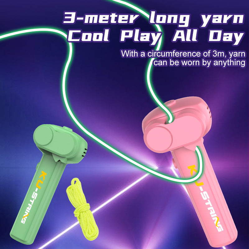 Glow-in-the-Dark String Launcher Toy – Handheld Stress Relief for Kids & Party Fun