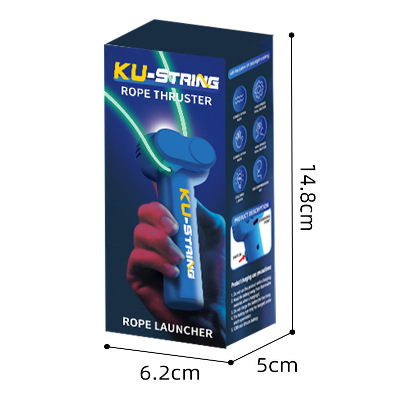 Glow-in-the-Dark String Launcher Toy – Handheld Stress Relief for Kids & Party Fun