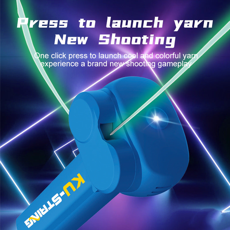 Glow-in-the-Dark String Launcher Toy – Handheld Stress Relief for Kids & Party Fun