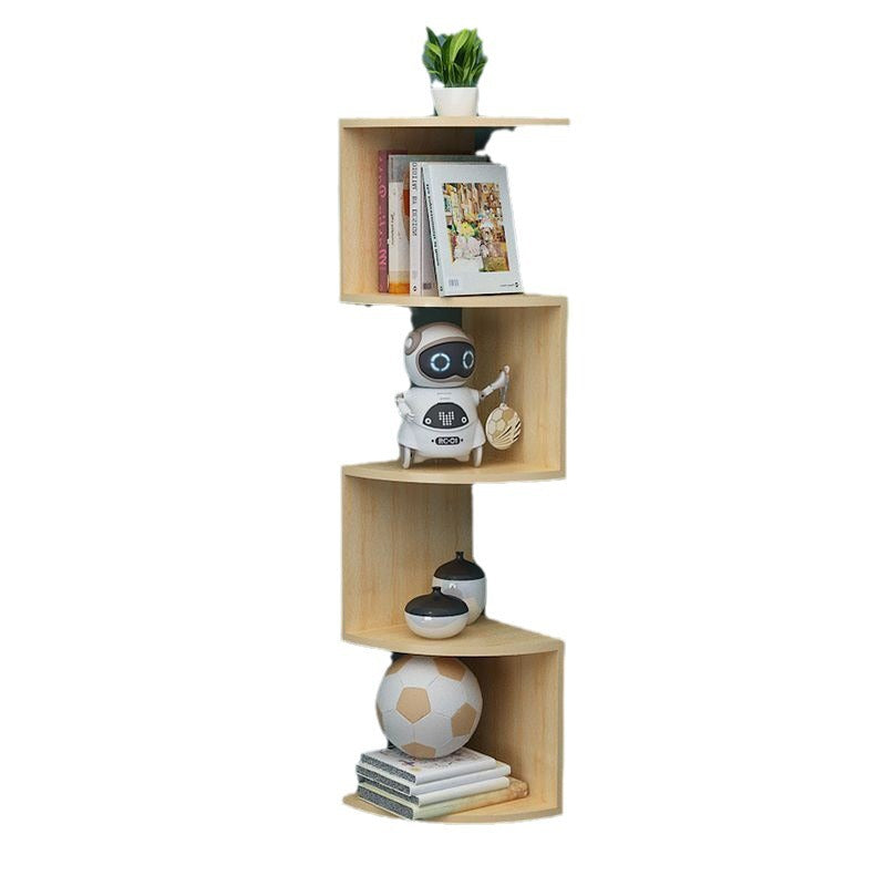 Solid Wood Corner Bookshelf Multi-layer