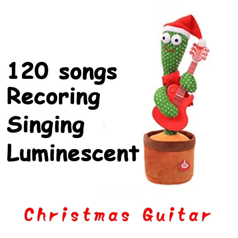 “Rechargeable Dancing Cactus Toy – Singing & Glowing Plush for Babies”