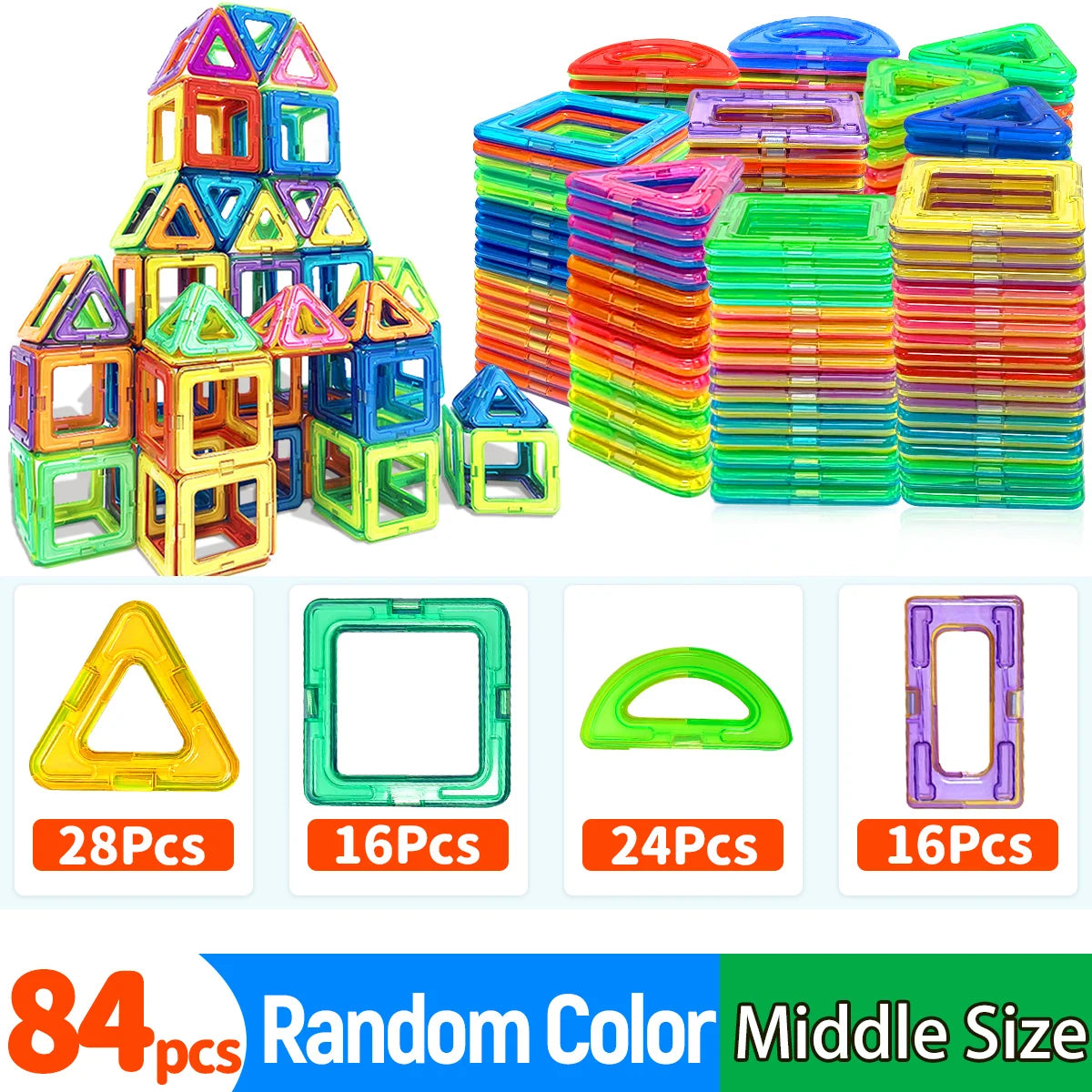 “Magnetic Building Blocks – STEM Construction Toy for Kids”