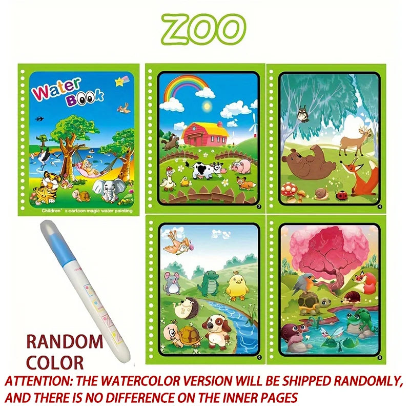 “Magic Water Drawing Book – Reusable Montessori Sensory Toy for Kids”