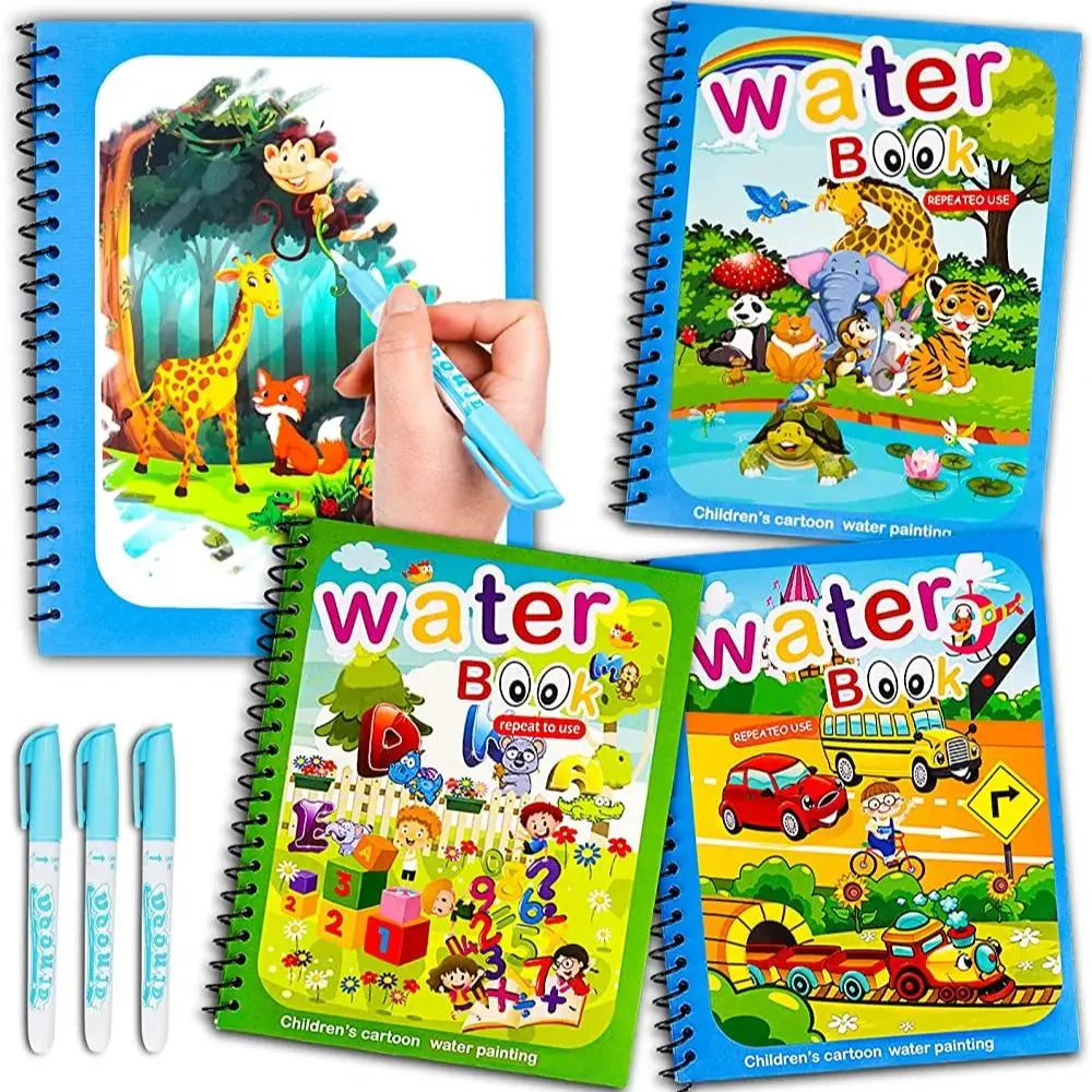 “Magic Water Drawing Book – Reusable Montessori Sensory Toy for Kids”
