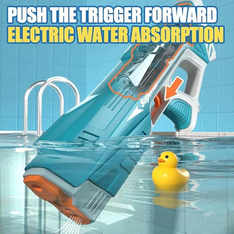 Automatic Electric Water Gun – 43cm Portable Outdoor Toy for Kids & Adults | Summer Beach Game