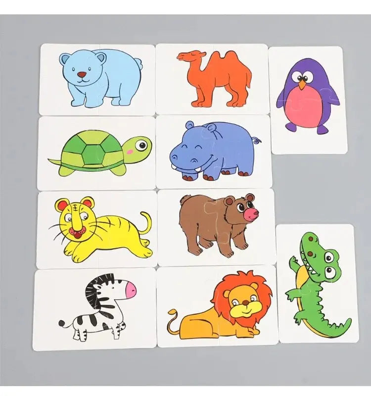 “32 Pcs Educational Matching Cards – Cognitive Puzzle Toy for Toddlers”