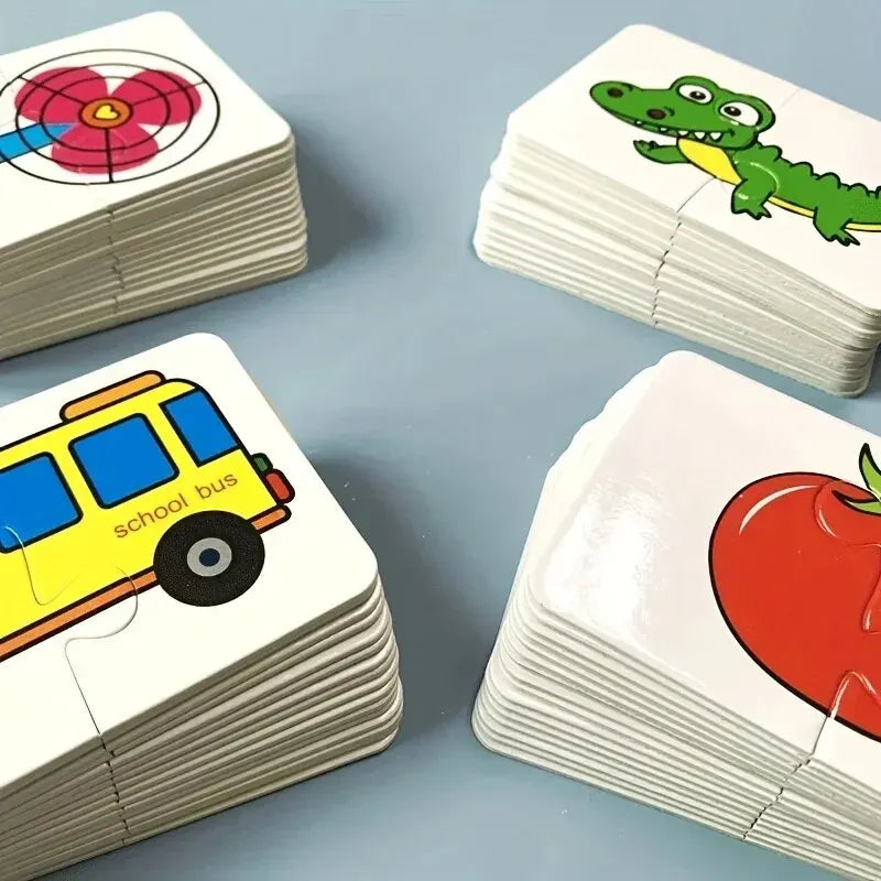 “32 Pcs Educational Matching Cards – Cognitive Puzzle Toy for Toddlers”