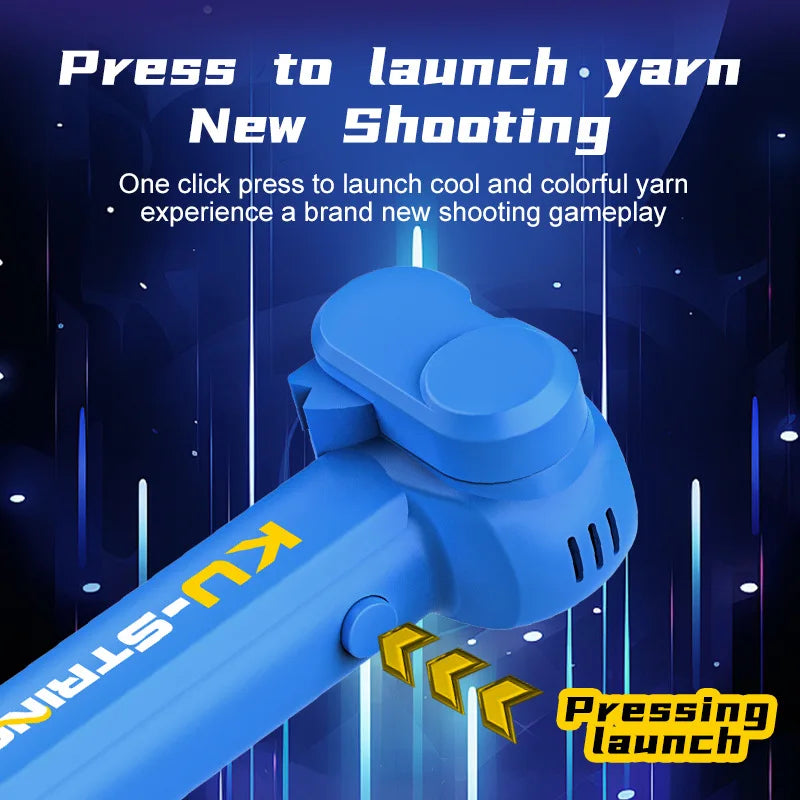 Glow-in-the-Dark String Launcher Toy – Handheld Stress Relief for Kids & Party Fun