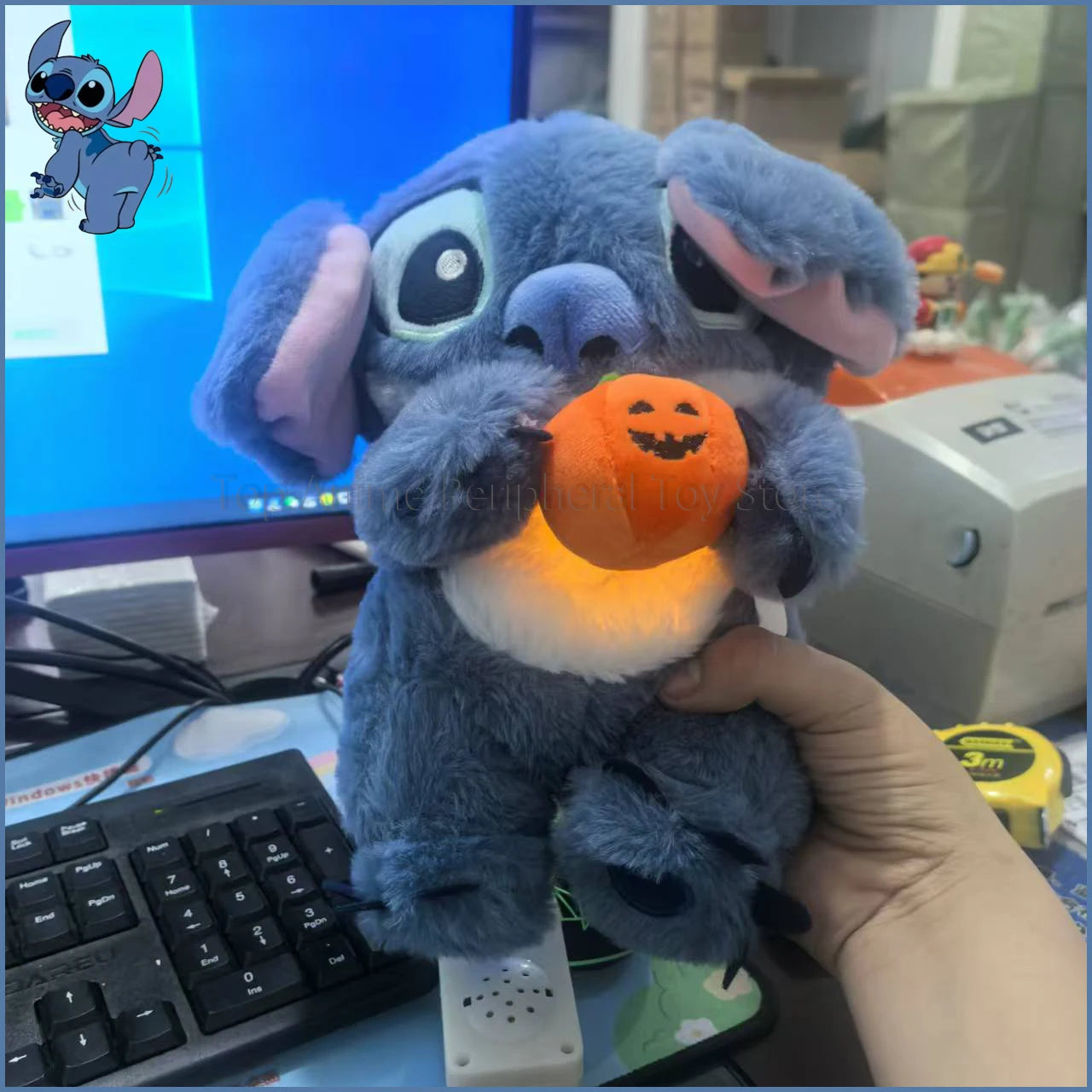 Stitch Soothing Plush Toy – Musical Light-Up Breathing Sleep Companion for Babies & Kids