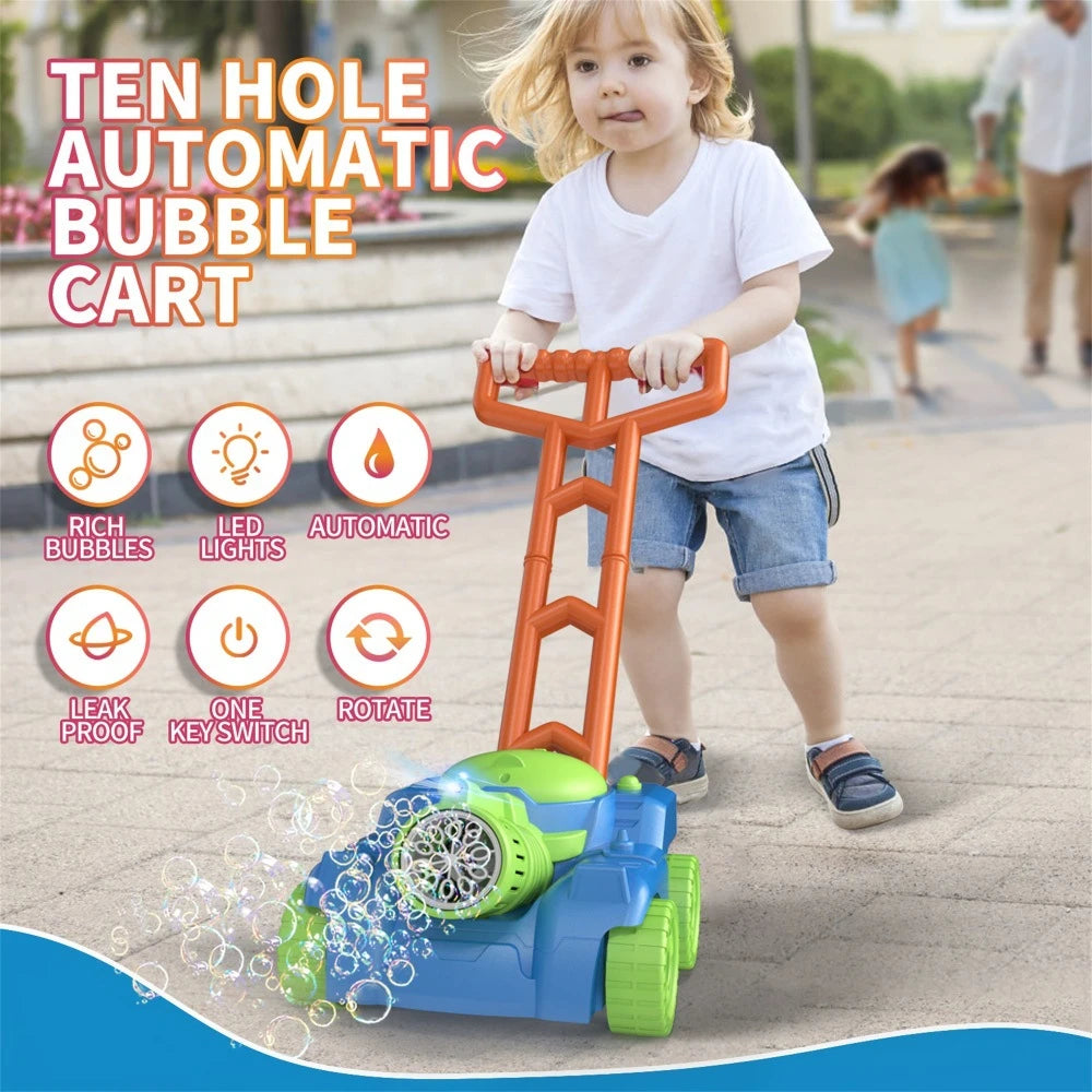Automatic Bubble Lawn Mower Toy – Outdoor Activity Walker for Kids & Toddlers