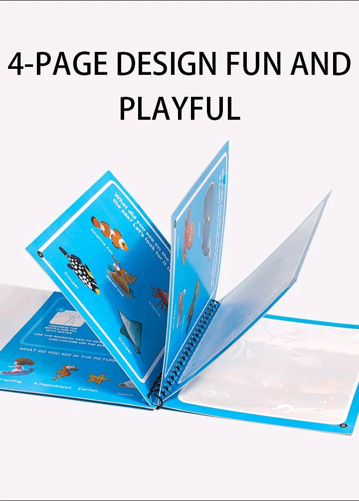 “Magic Water Drawing Book – Reusable Montessori Sensory Toy for Kids”