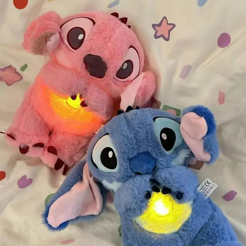 Stitch Soothing Plush Toy – Musical Light-Up Breathing Sleep Companion for Babies & Kids