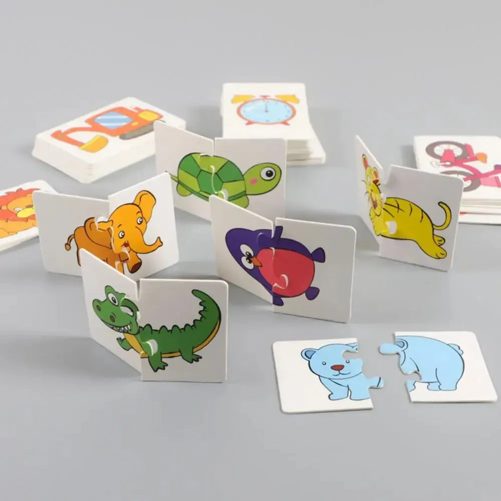 “32 Pcs Educational Matching Cards – Cognitive Puzzle Toy for Toddlers”