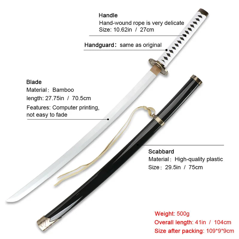 Vergil Yamato Wooden Katana – Devil May Cry Cosplay Sword with Belt & Stand