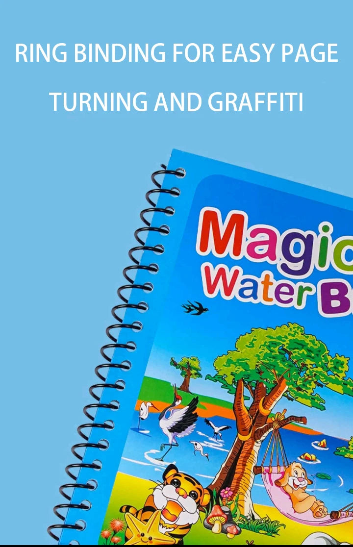 “Magic Water Drawing Book – Reusable Montessori Sensory Toy for Kids”