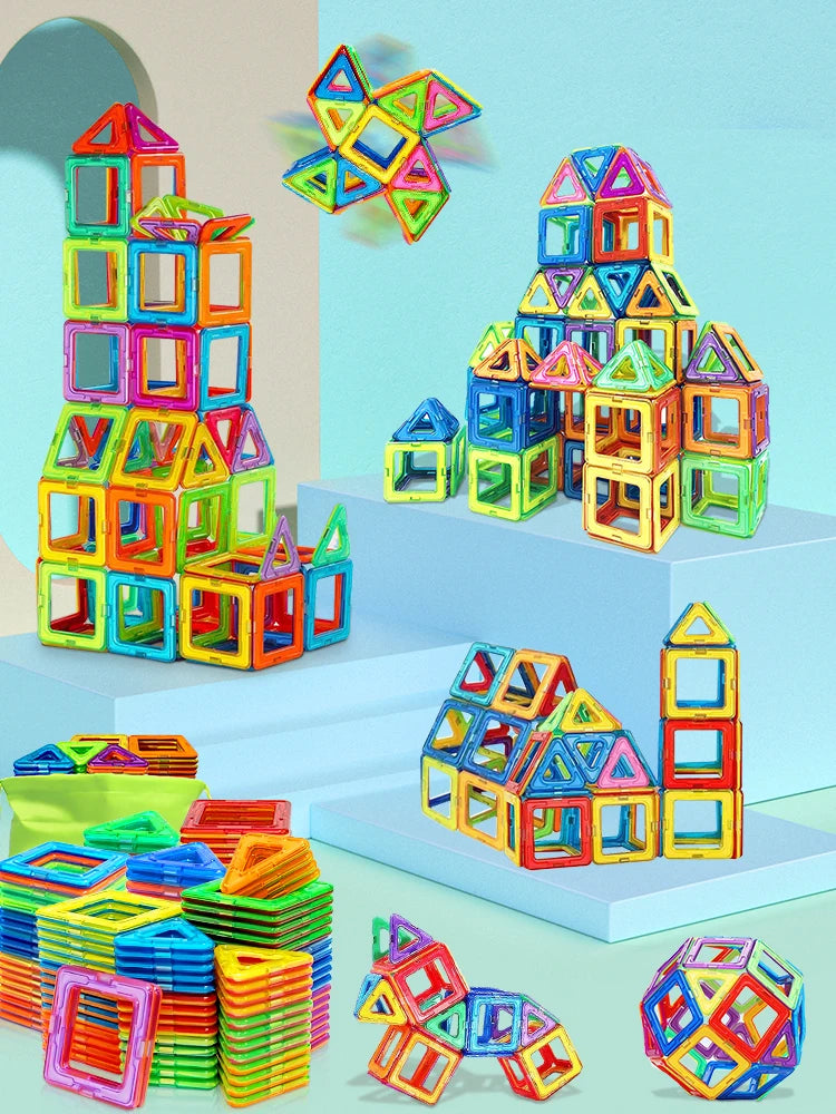 “Magnetic Building Blocks – STEM Construction Toy for Kids”