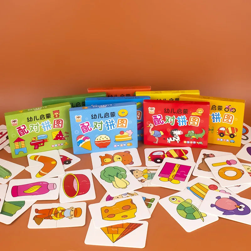 “32 Pcs Educational Matching Cards – Cognitive Puzzle Toy for Toddlers”