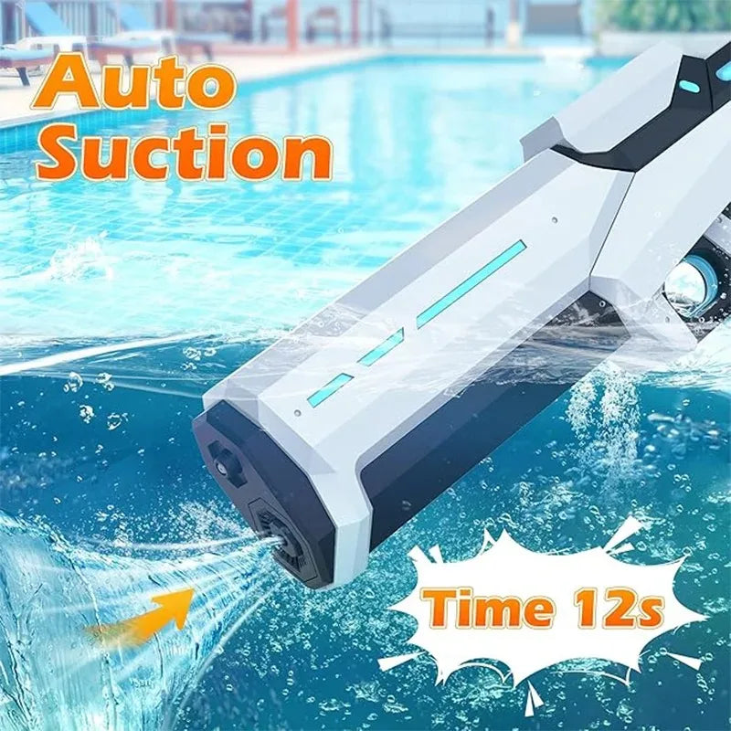 Electric Water Gun for Adults & Kids – Powerful Automatic Squirt Blaster | Summer Beach Toy Gift
