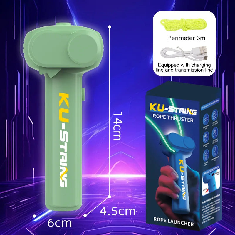 Glow-in-the-Dark String Launcher Toy – Handheld Stress Relief for Kids & Party Fun