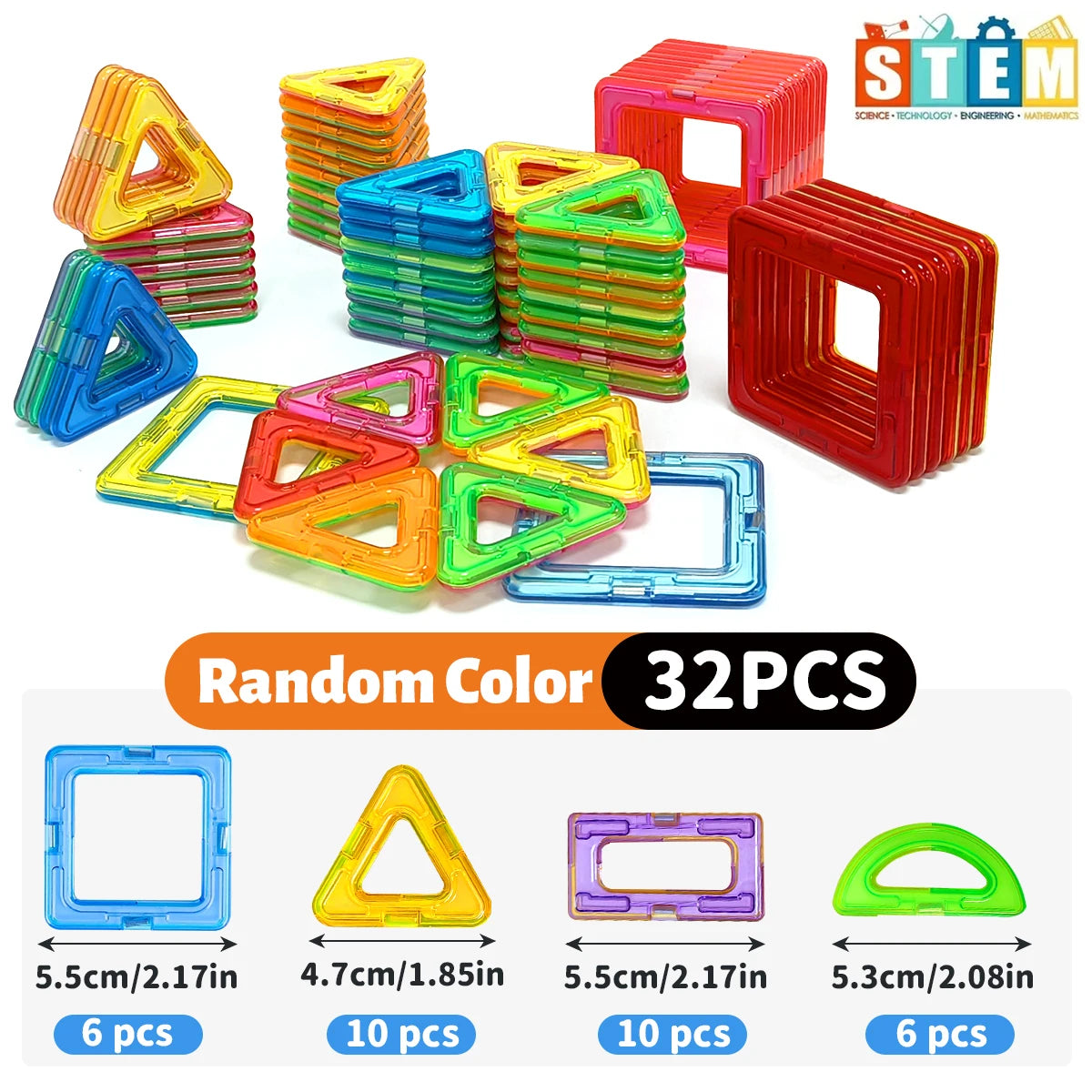 “Magnetic Building Blocks – STEM Construction Toy for Kids”