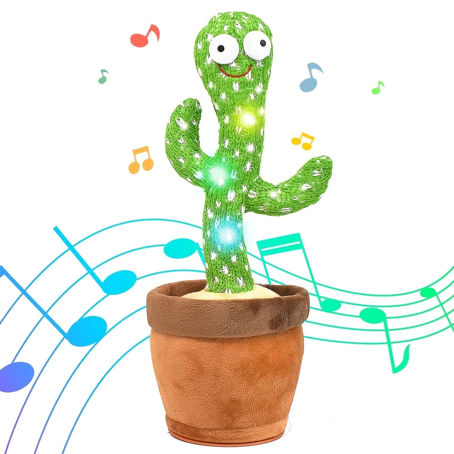 “Rechargeable Dancing Cactus Toy – Singing & Glowing Plush for Babies”