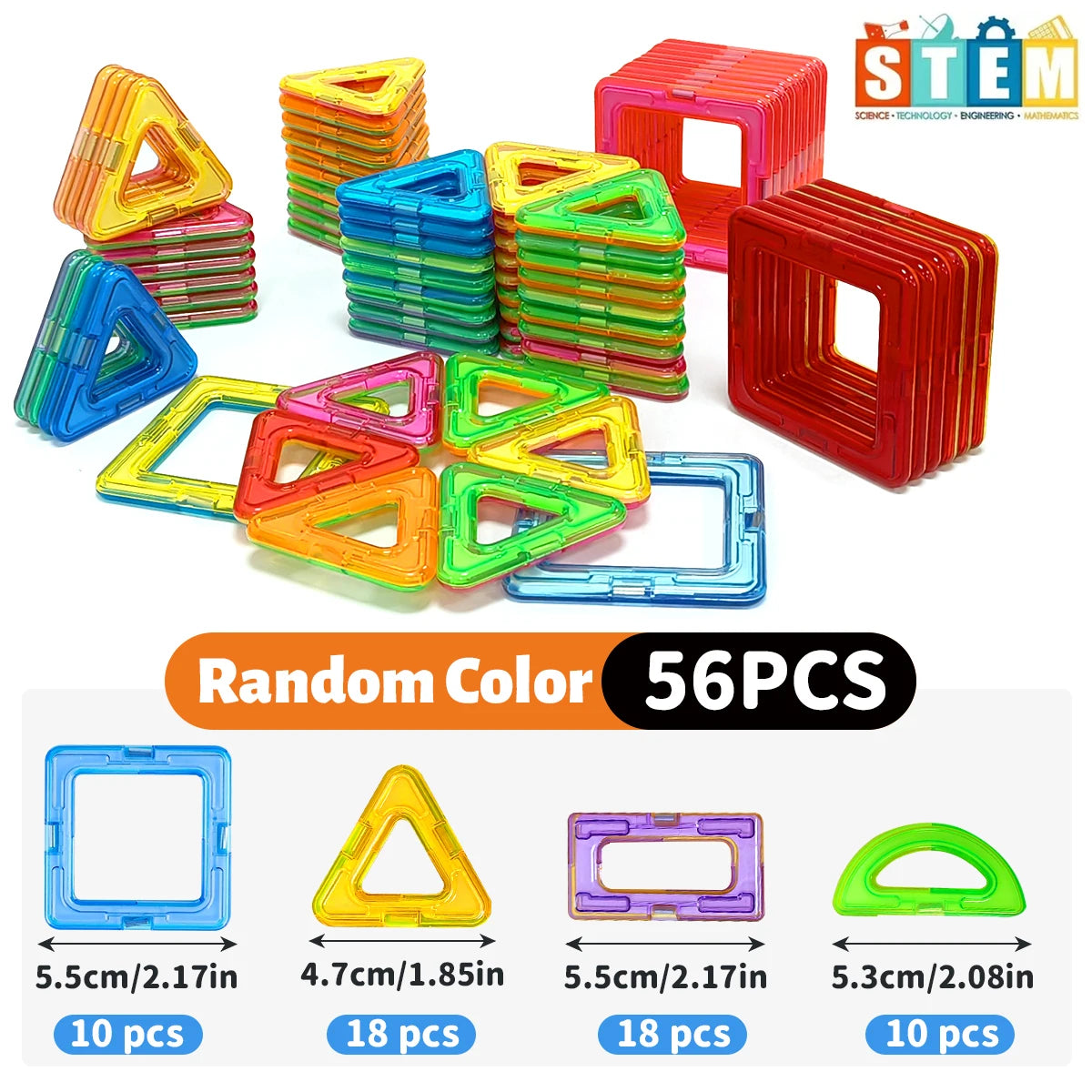 “Magnetic Building Blocks – STEM Construction Toy for Kids”