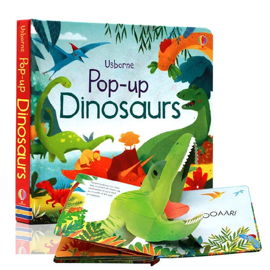 Pop-Up Dinosaur Book for Kids (Ages 3–6) – 3D Lift-the-Flap Educational Storybook in English