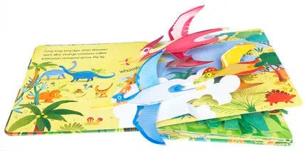 Pop-Up Dinosaur Book for Kids (Ages 3–6) – 3D Lift-the-Flap Educational Storybook in English