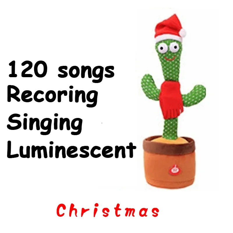 “Rechargeable Dancing Cactus Toy – Singing & Glowing Plush for Babies”