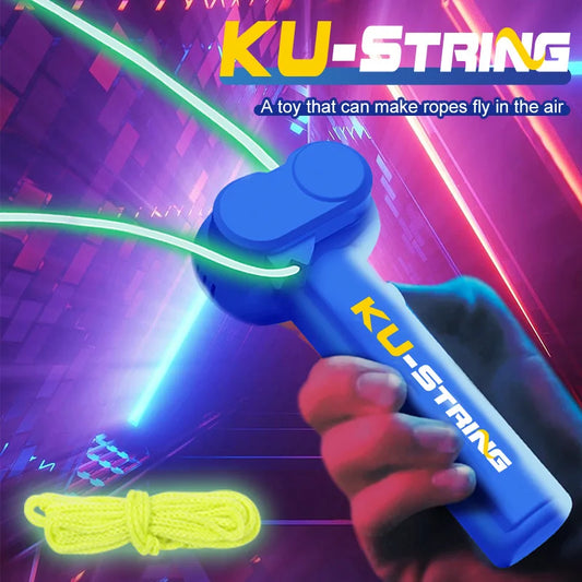 Glow-in-the-Dark String Launcher Toy – Handheld Stress Relief for Kids & Party Fun