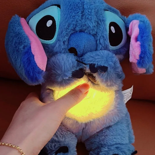 Stitch Soothing Plush Toy – Musical Light-Up Breathing Sleep Companion for Babies & Kids